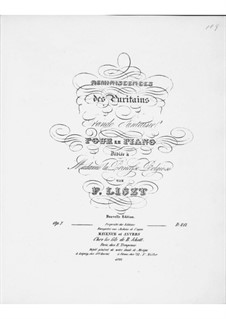 Grosse Fantasie über Themen aus 'I Puritani' von Bellini, S.390: Grosse Fantasie über Themen aus 'I Puritani' von Bellini by Franz Liszt