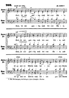 Gott, sei mir gnädig: Singpartitur by Eduard Rohde