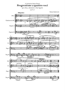 Progressione a quattro voci, Op.8: Nr.2 by Stankovych Tatiana