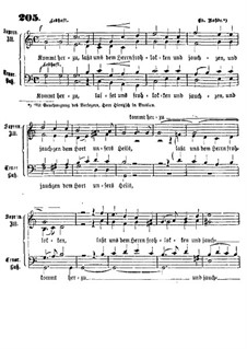 Kommt herzu: Singpartitur by Eduard Rohde