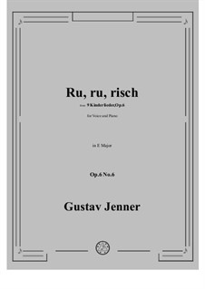 No.6 Ru, ru, risch: E Major by Gustav Jenner