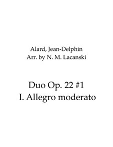 Movement I Allegro moderato: Für zwei Klarinetten by Jean Delphin Alard