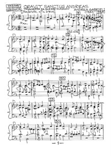 Oravit Sanctus Andreas: Oravit Sanctus Andreas by Andrea Gabrieli