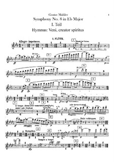 Sinfonie Nr.8 in Es-Dur: Flötenstimmen by Gustav Mahler