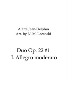 Movement I Allegro moderato: Für zwei Violinen by Jean Delphin Alard