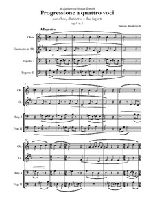 Progressione a quattro voci, Op.8: Nr.3 by Stankovych Tatiana