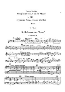 Sinfonie Nr.8 in Es-Dur: Harmoniumstimme by Gustav Mahler