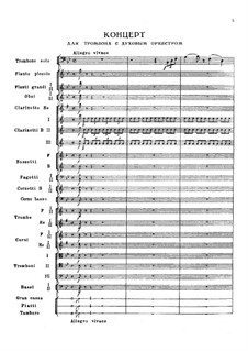 Konzert für Posaune und Orchester in B-Dur: Vollpartitur by Nikolai Rimsky-Korsakov