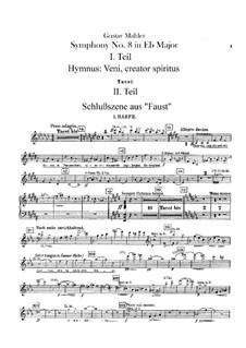 Sinfonie Nr.8 in Es-Dur: Harfenstimmen by Gustav Mahler