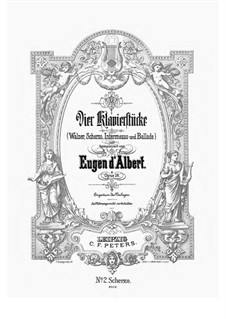 Nr.2 Scherzo: Für Klavier by Eugen d'Albert