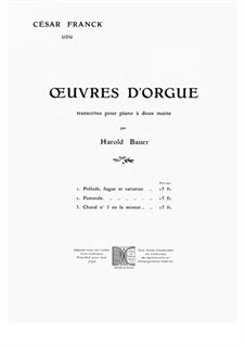 Drei Chorale: Chorale No.3, for piano by César Franck