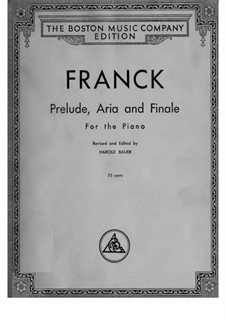 Prelude, Aria und Finale: Für Klavier by César Franck