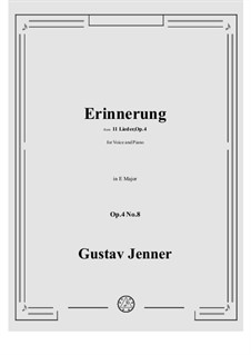 No.8 Erinnerung: E Major by Gustav Jenner