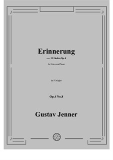 No.8 Erinnerung: F-Dur by Gustav Jenner