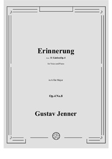 No.8 Erinnerung: A flat Major by Gustav Jenner