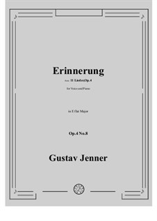 No.8 Erinnerung: E flat Major by Gustav Jenner