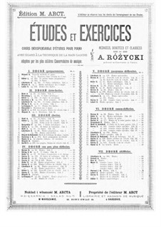 33 Etudes Progressives (extrait), Op.66: Heft 1 by Karl Albert Löschhorn