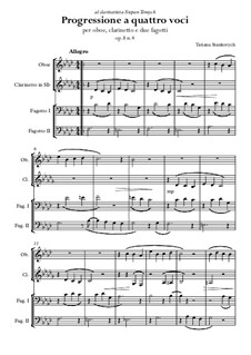 Progressione a quattro voci, Op.8: Nr.4 by Stankovych Tatiana