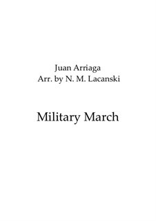 Militärische Marsch: Für Streichorchester by Juan Crisóstomo de Arriaga