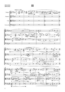 String Quartet No.2 in B-flat minor, Op.7: String Quartet No.2 in B-flat minor by Denis Lobyntsev