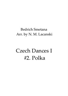 Tschechische Tänze I, T.112/1: Polka No.2, for violin and piano by Bedřich Smetana
