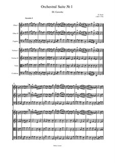 Orchestersuite Nr.1 in C-Dur, BWV 1066: Gavotte by Johann Sebastian Bach