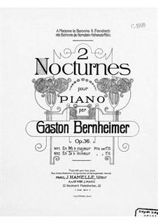 2 Nocturnes, Op.36: Nr.1 by Gastone Bernheimer