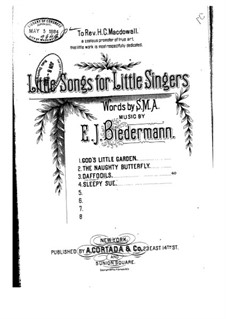 4 Songs, No.3 Daffodils: 4 Songs, No.3 Daffodils by Edward Julius Biedermann