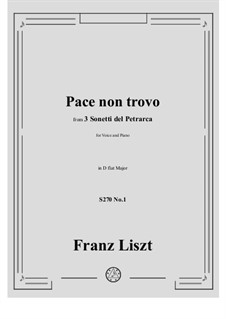 Sonette von Petrarca für Stimme und Klavier, S.270: Sonnet No.47 by Franz Liszt