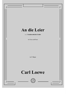 No.1 An die Leier: C-Dur by Carl Loewe