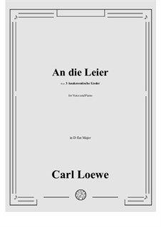 No.1 An die Leier: D flat Major by Carl Loewe