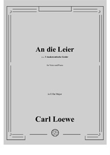 No.1 An die Leier: E flat Major by Carl Loewe