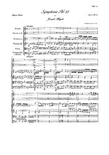 Symphony No.25 in C Major, Hob.I/25: Symphony No.25 in C Major by Joseph Haydn