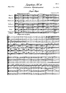 Symphony No.26 in D Minor, Hob.I/26: Symphony No.26 in D Minor by Joseph Haydn