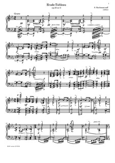 Etudes-tableaux, Op.33: No.3 Grave by Sergei Rachmaninoff