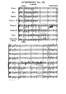 Sinfonie Nr.88 in G-Dur, Hob.I/88: Vollpartitur by Joseph Haydn