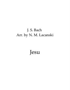 Wohl mir, dass ich Jesum habe: Für Streichquartett by Johann Sebastian Bach