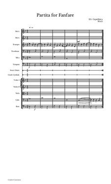Partita for Fanfare, WoO: Partita for Fanfare by E.S. Capeditiea