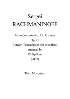 Klavierkonzert Nr.2 in c-Moll, Op.18: Version for piano – movement III by Sergei Rachmaninoff