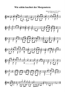 Wie schön leuchtet der Morgenstern: Für Gitarre by Michael Praetorius