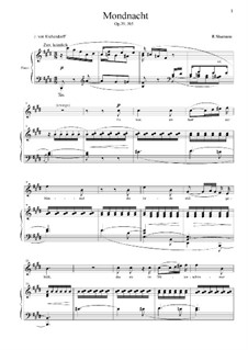 Nr.5 Mondnacht: Für Stimme und Klavier by Robert Schumann