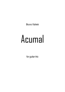 Acumal, Op.60: Vollpartitur by Bruno Vlahek