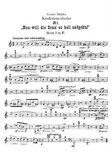 Kindertotenlieder: Hörnerstimmen by Gustav Mahler