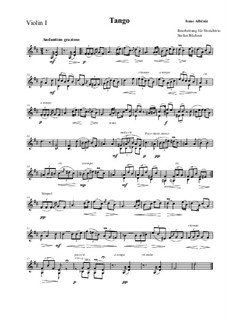 Nr.2 Tango: For string trio by Isaac Albéniz