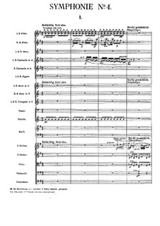 Sinfonie Nr.4 in G-Dur: Vollpartitur by Gustav Mahler