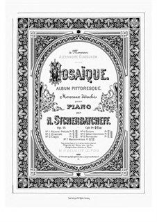 Mosaïque. Album Pittoresque, Op.15: Mosaïque. Album Pittoresque by Nikolai Stcherbacheff
