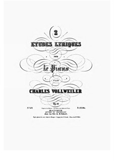2 Etudes Lyriques, Op.10: 2 Etudes Lyriques by Charles Vollweiler