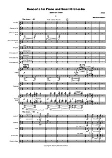 Concerto for Piano and Small Orchestra, MMO20: Concerto for Piano and Small Orchestra by Malcolm Dedman