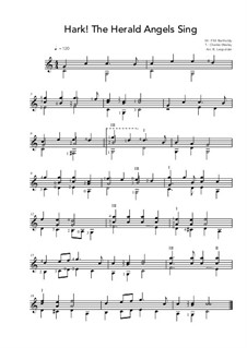 One instrument version: Gitarre by Felix Mendelssohn-Bartholdy