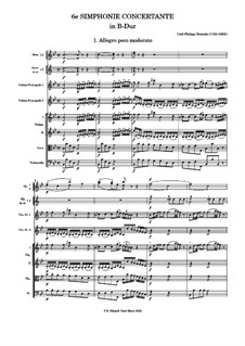 Konzertante Symphonie Nr.6 in B-dur: Partitur by Carl Stamitz